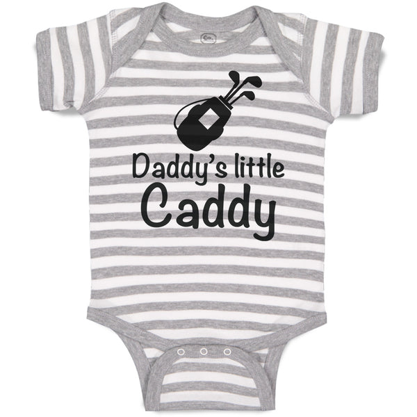 Baby Clothes Daddy's Little Caddy Sport Gulf Club in Bag Baby Bodysuits Cotton