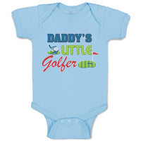 Baby Clothes Daddy's Golfer Sport Flag Bat Golf Ball Green Grass Baby Bodysuits