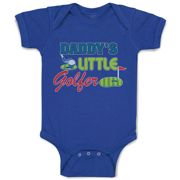 Baby Clothes Daddy's Golfer Sport Flag Bat Golf Ball Green Grass Baby Bodysuits