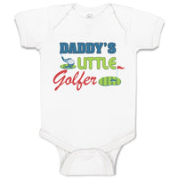 Baby Clothes Daddy's Golfer Sport Flag Bat Golf Ball Green Grass Baby Bodysuits