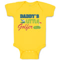 Baby Clothes Daddy's Golfer Sport Flag Bat Golf Ball Green Grass Baby Bodysuits