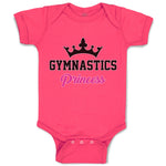 Baby Clothes Gymnastices Princess Crown Silhouette Baby Bodysuits Cotton