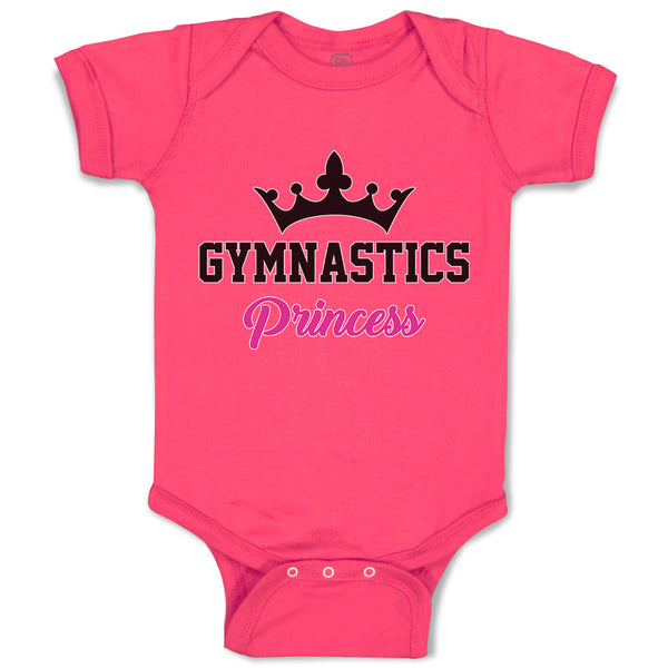 Baby Clothes Gymnastices Princess Crown Silhouette Baby Bodysuits Cotton