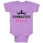 Baby Clothes Gymnastices Princess Crown Silhouette Baby Bodysuits Cotton