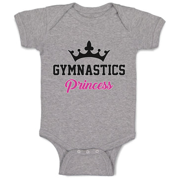 Baby Clothes Gymnastices Princess Crown Silhouette Baby Bodysuits Cotton