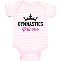 Baby Clothes Gymnastices Princess Crown Silhouette Baby Bodysuits Cotton