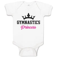 Baby Clothes Gymnastices Princess Crown Silhouette Baby Bodysuits Cotton