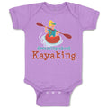 Baby Clothes Dreaming About Kayaking Sport An Kayaking Woman in Kayak Cotton