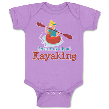 Baby Clothes Dreaming About Kayaking Sport An Kayaking Woman in Kayak Cotton