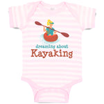 Baby Clothes Dreaming About Kayaking Sport An Kayaking Woman in Kayak Cotton