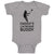 Baby Clothes Daddy's Lacrosse Buddy A Lacrosse Woman Player Baby Bodysuits