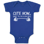 Baby Clothes Cute Now (Wait til I'M A Gym Rat) Lifting Equipment Silhouette