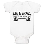 Baby Clothes Cute Now (Wait til I'M A Gym Rat) Lifting Equipment Silhouette