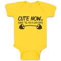 Baby Clothes Cute Now (Wait til I'M A Gym Rat) Lifting Equipment Silhouette