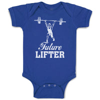 Baby Clothes Future Lifter Sports Weight Lifting Equipment Baby Bodysuits Cotton