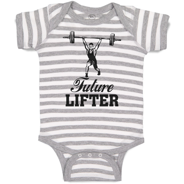 Baby Clothes Future Lifter Sports Weight Lifting Equipment Baby Bodysuits Cotton