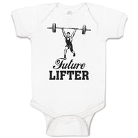 Baby Clothes Future Lifter Sports Weight Lifting Equipment Baby Bodysuits Cotton