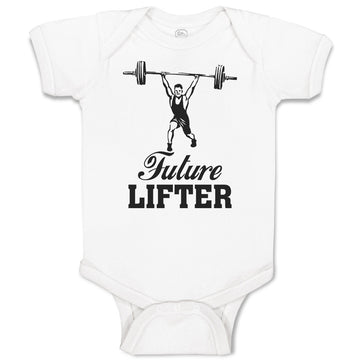 Baby Clothes Future Lifter Sports Weight Lifting Equipment Baby Bodysuits Cotton