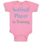 Baby Clothes Softball Player in Training Baby Bodysuits Boy & Girl Cotton