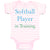 Baby Clothes Softball Player in Training Baby Bodysuits Boy & Girl Cotton