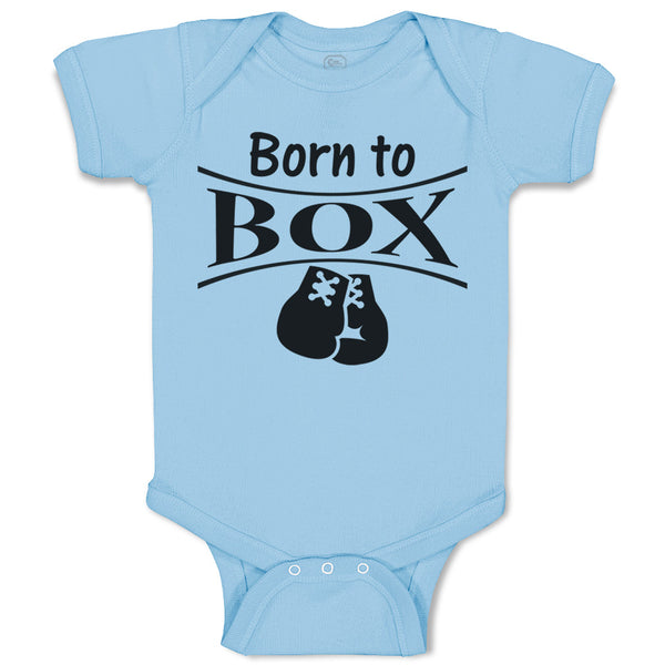 Baby Clothes Born to Box Boxing Boxer Baby Bodysuits Boy & Girl Cotton