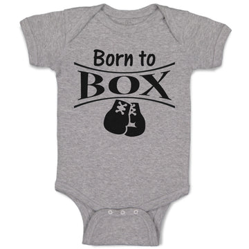 Baby Clothes Born to Box Boxing Boxer Baby Bodysuits Boy & Girl Cotton