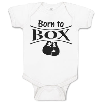Baby Clothes Born to Box Boxing Boxer Baby Bodysuits Boy & Girl Cotton