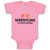 Baby Clothes Wrestling It's in My Blood Wrestling Baby Bodysuits Cotton