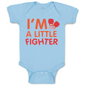 Baby Clothes I'M A Little Fighter Box Boxing Boxer Baby Bodysuits Cotton