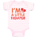 Baby Clothes I'M A Little Fighter Box Boxing Boxer Baby Bodysuits Cotton