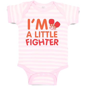 Baby Clothes I'M A Little Fighter Box Boxing Boxer Baby Bodysuits Cotton