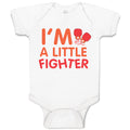 Baby Clothes I'M A Little Fighter Box Boxing Boxer Baby Bodysuits Cotton