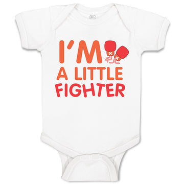 Baby Clothes I'M A Little Fighter Box Boxing Boxer Baby Bodysuits Cotton