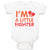 Baby Clothes I'M A Little Fighter Box Boxing Boxer Baby Bodysuits Cotton