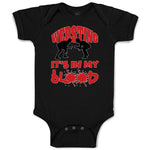 Baby Clothes Wrestling Is in My Blood Sport Wrestling Style C Baby Bodysuits