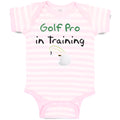 Baby Clothes Golf pro in Training Golf Golfing Baby Bodysuits Boy & Girl Cotton