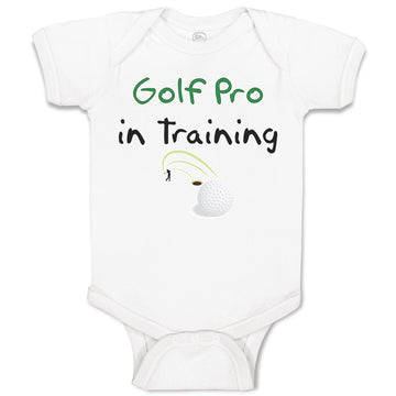 Baby Clothes Golf pro in Training Golf Golfing Baby Bodysuits Boy & Girl Cotton