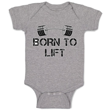 Baby Clothes Born to Lift Gym Workout Baby Bodysuits Boy & Girl Cotton