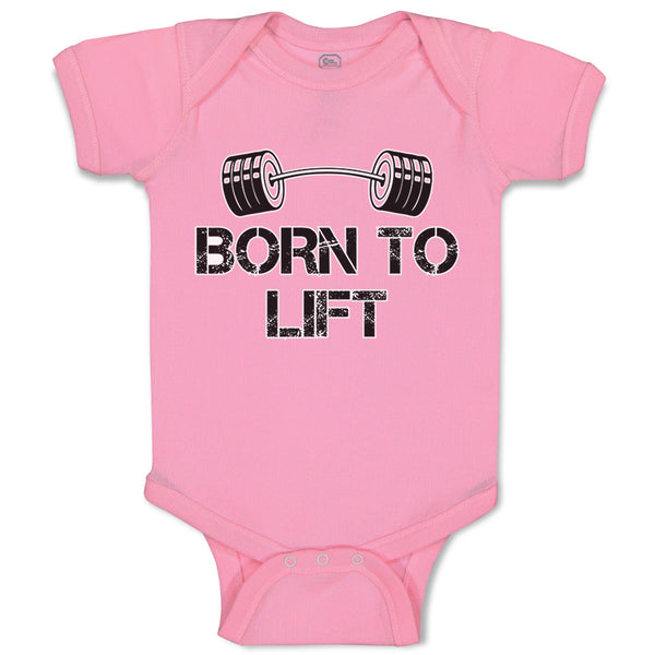 Baby Clothes Born to Lift Gym Workout Baby Bodysuits Boy & Girl Cotton