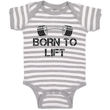 Baby Clothes Born to Lift Gym Workout Baby Bodysuits Boy & Girl Cotton