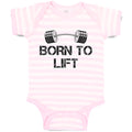Baby Clothes Born to Lift Gym Workout Baby Bodysuits Boy & Girl Cotton