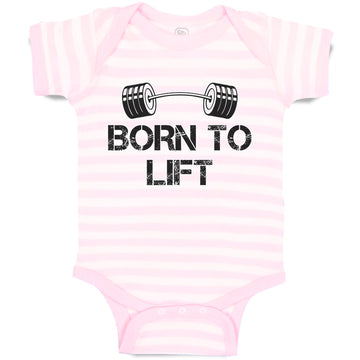Baby Clothes Born to Lift Gym Workout Baby Bodysuits Boy & Girl Cotton