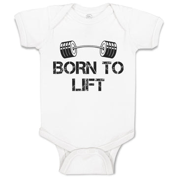 Baby Clothes Born to Lift Gym Workout Baby Bodysuits Boy & Girl Cotton
