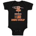 Baby Clothes People Tell Me I like Disc Golf Baby Bodysuits Boy & Girl Cotton