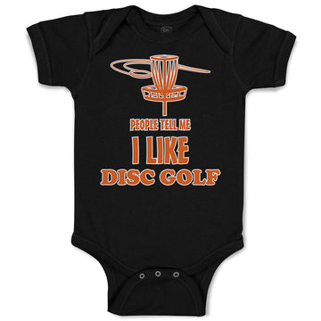 Baby Clothes People Tell Me I like Disc Golf Baby Bodysuits Boy & Girl Cotton
