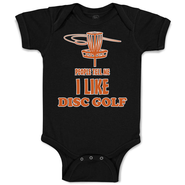 Baby Clothes People Tell Me I like Disc Golf Baby Bodysuits Boy & Girl Cotton