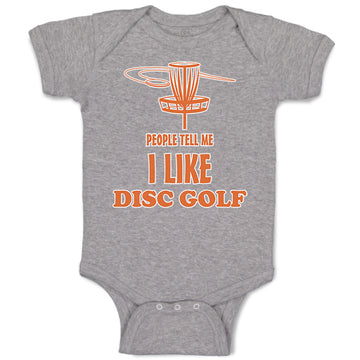 Baby Clothes People Tell Me I like Disc Golf Baby Bodysuits Boy & Girl Cotton