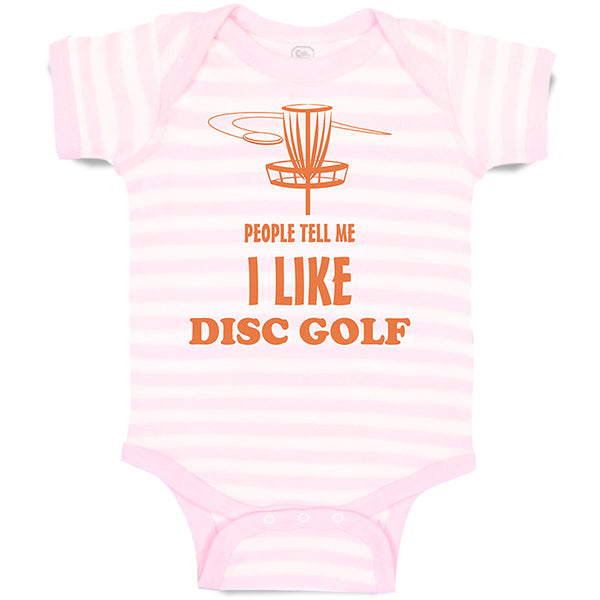 Baby Clothes People Tell Me I like Disc Golf Baby Bodysuits Boy & Girl Cotton