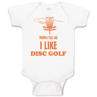 Baby Clothes People Tell Me I like Disc Golf Baby Bodysuits Boy & Girl Cotton