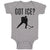 Baby Clothes Got Ice Sports Hockey Player Silhouette Baby Bodysuits Cotton